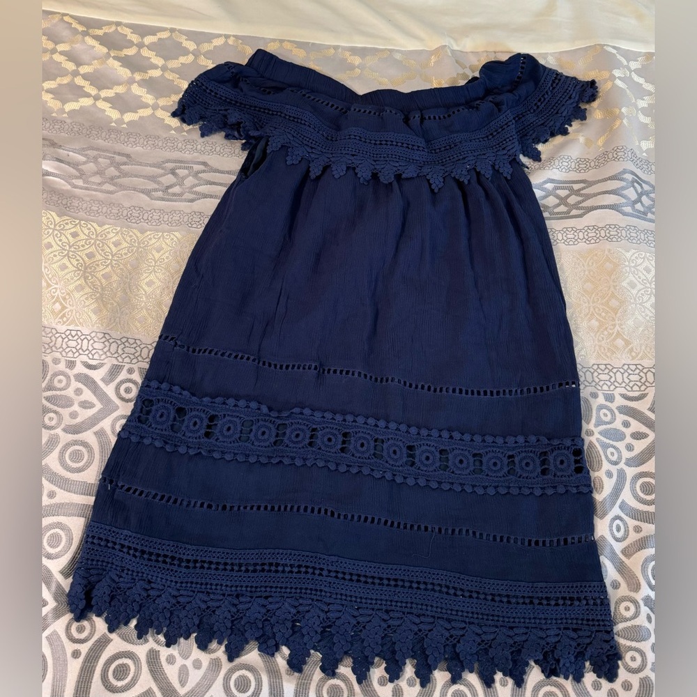 Elegant Navy Blue woman Dress